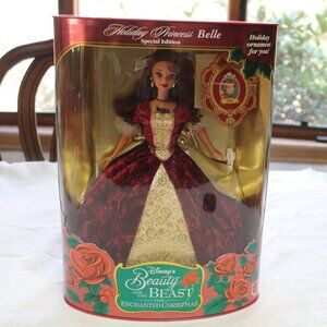 Walt Disney's Holiday Princess Belle Doll 1997 Mattel 16710 NRFB